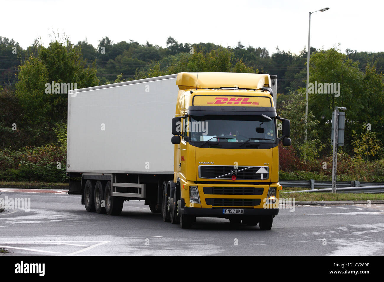 Dhl truck hi-res stock photography and images - Alamy