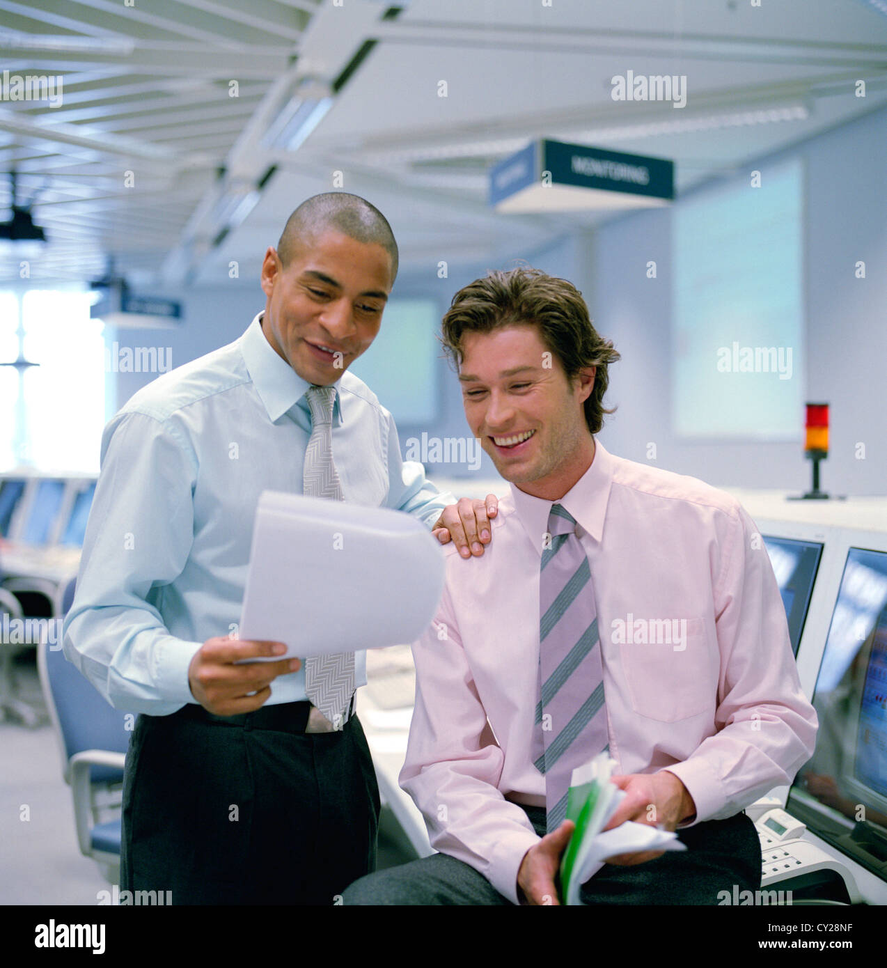 business people data center control center man License free except ads and outdoor billboards Stock Photo