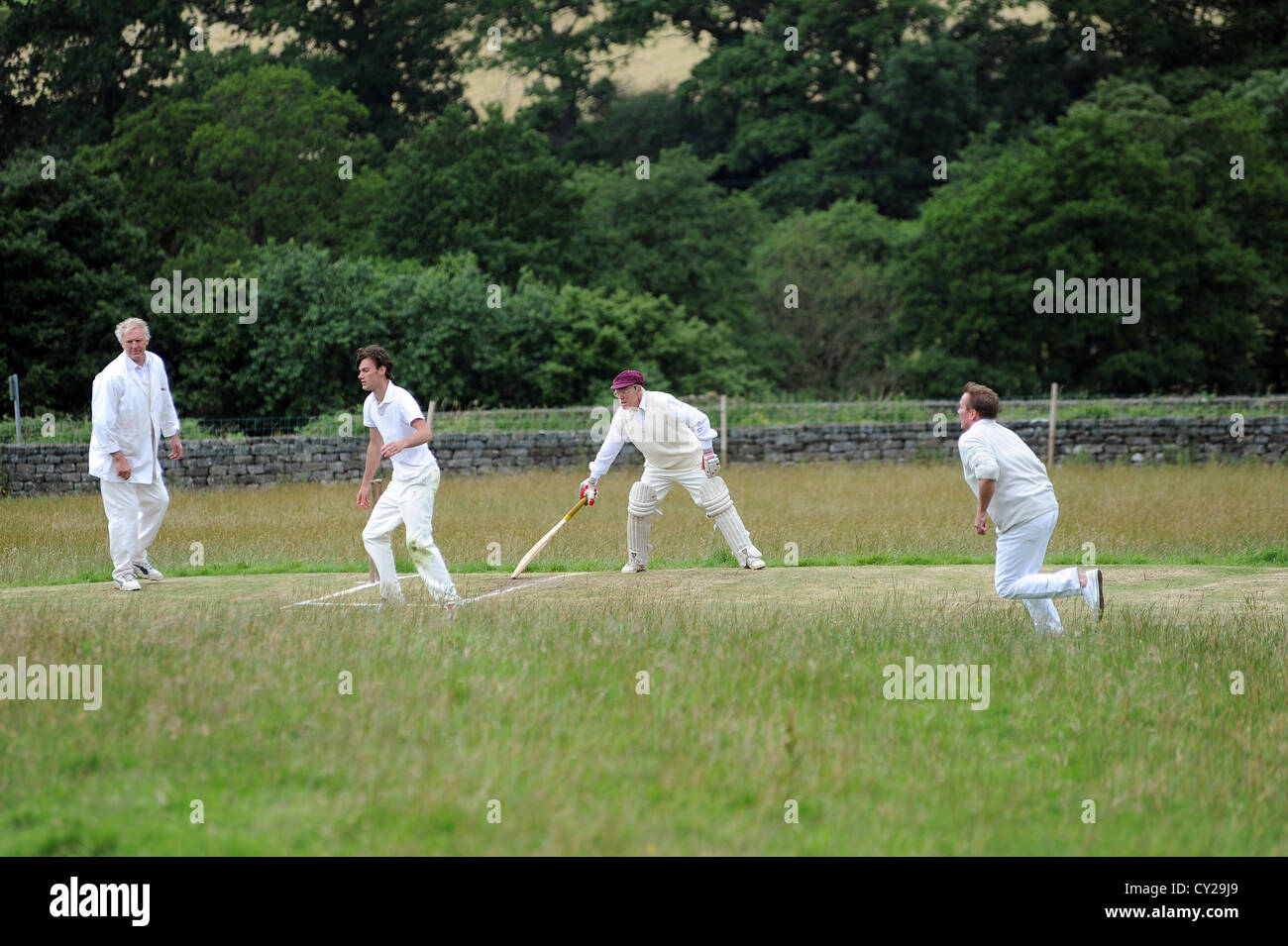 Cricket Match At Spout House The Sun Inn In Bilsdale North Yorkshire cricket-match-at-spout-house-the-sun-inn-in-bilsdale-north-yorkshire