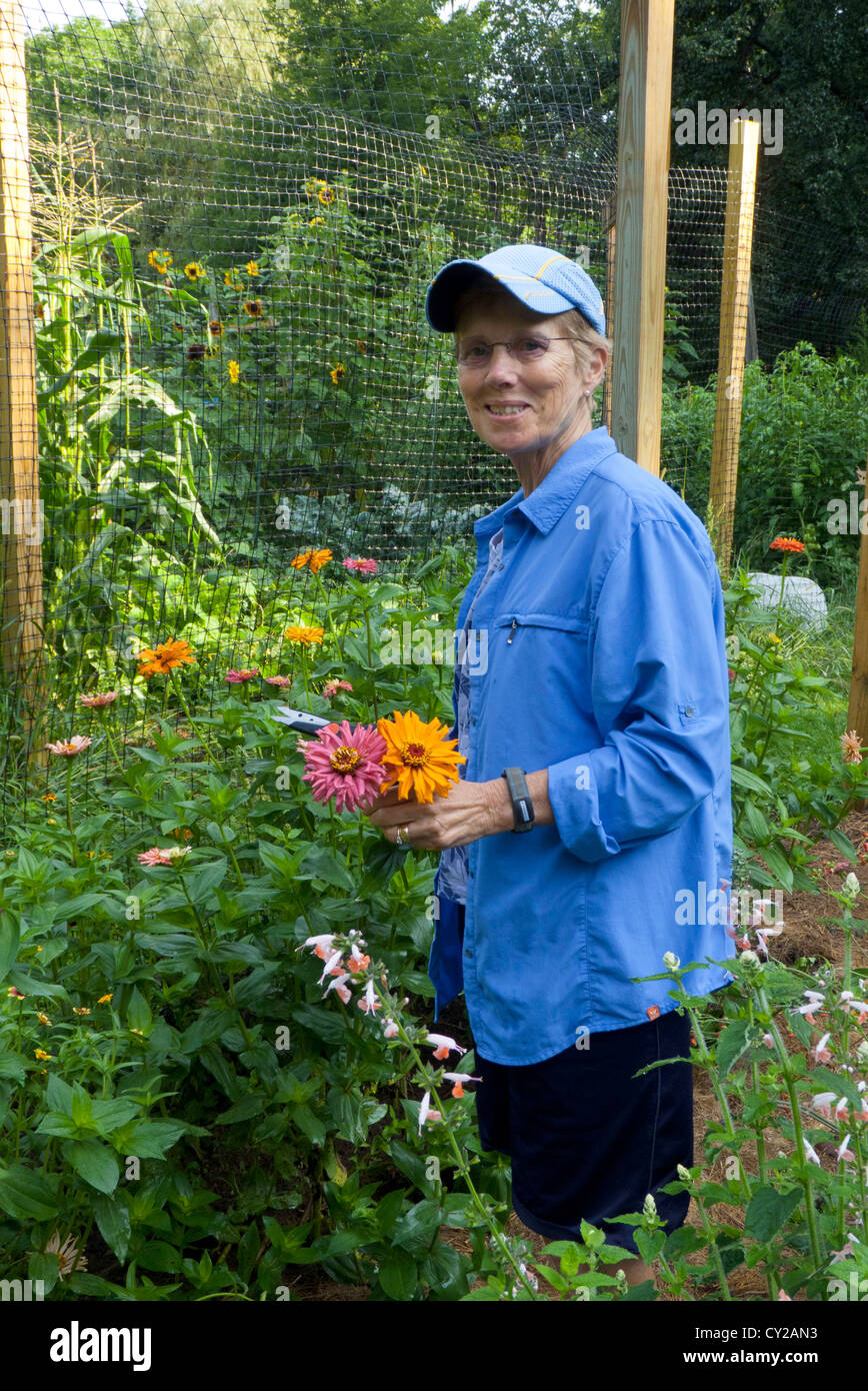 Mature Women Garden Fence High Resolution Stock Photography and Images ...