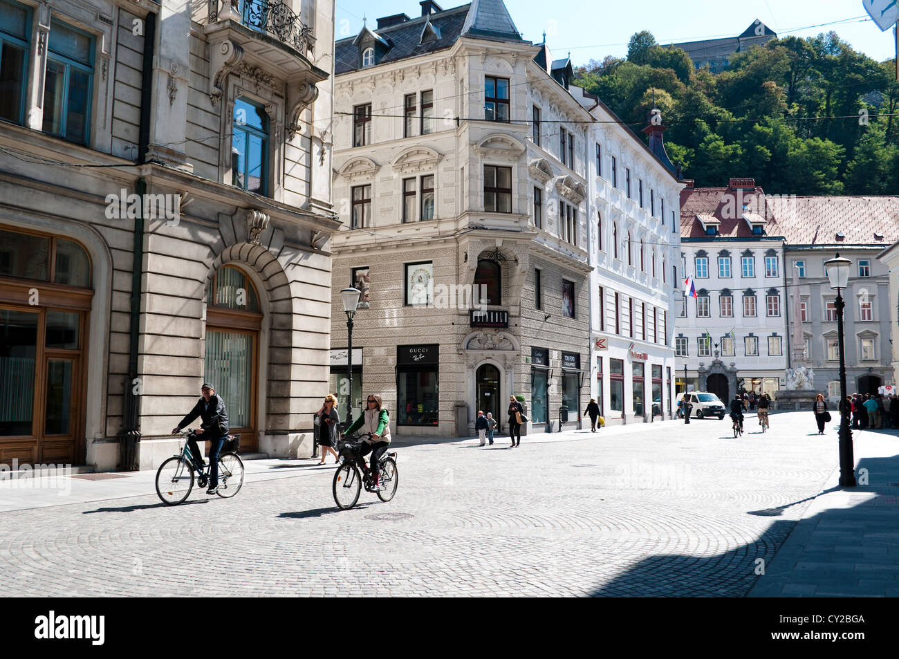 Stritarjeva Street, Old Town, Ljubljana, Slovenia Stock Photo - Alamy
