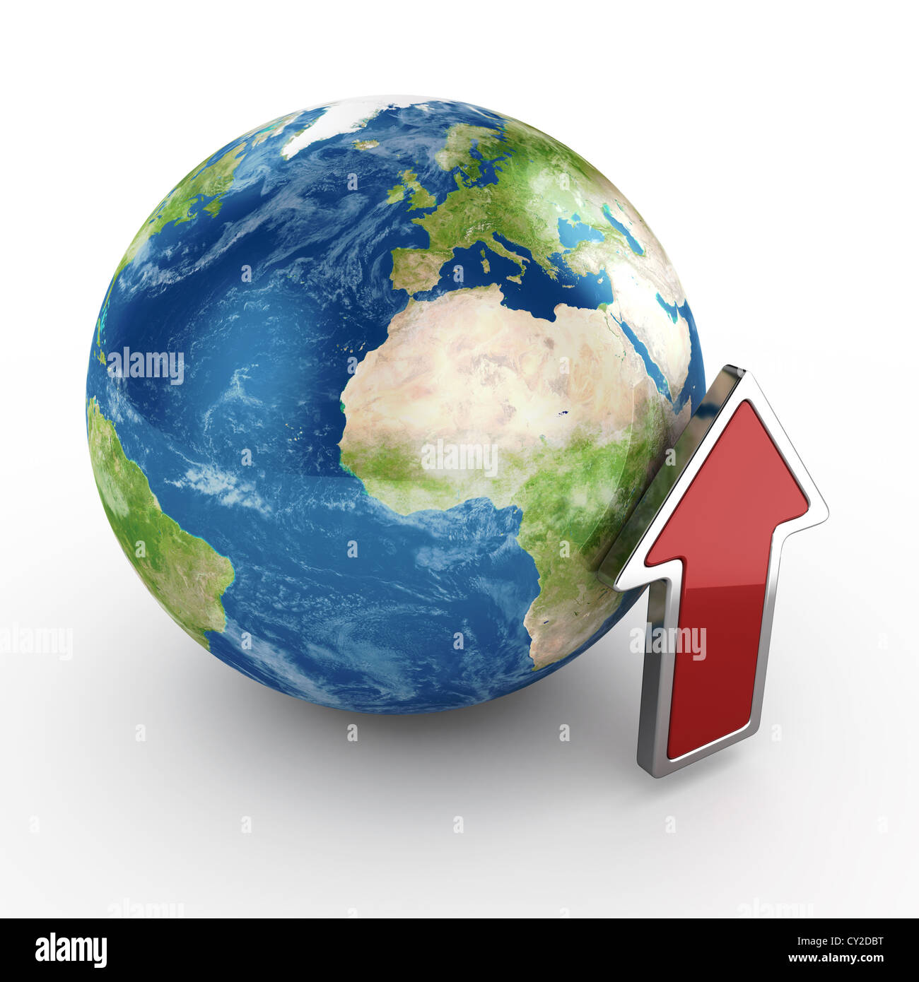 3d illustration of upload concept on white background Stock Photo - Alamy