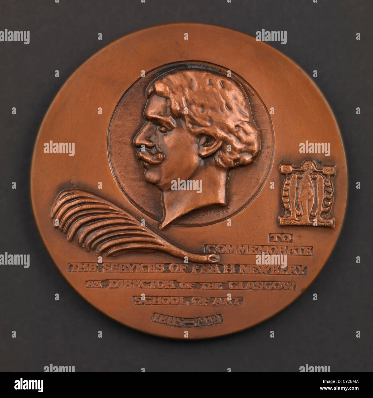 The Newbery Medal issued by Glasgow School of Art in Scotland annually to the top graduate Stock Photo