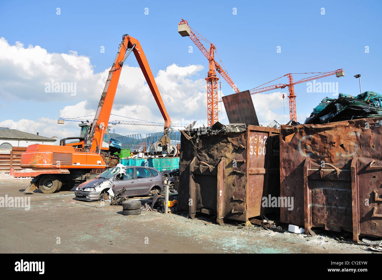Car junkyard scrap yard germany hires stock photography and images Alamy