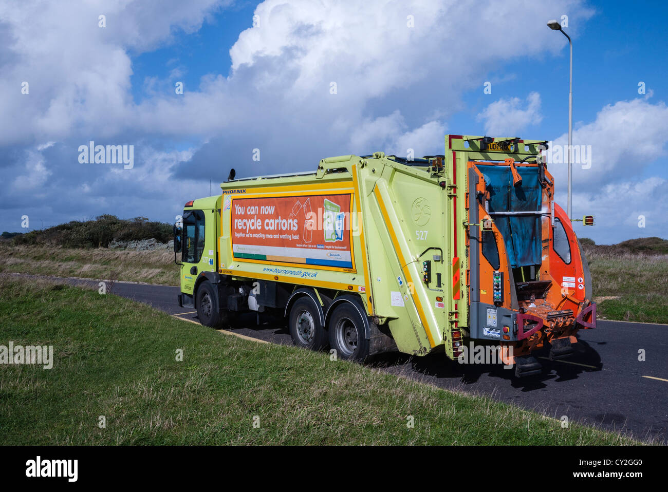 Municipal Refuse Waste and Recycling Vehicle, Bournemouth, Dorset
