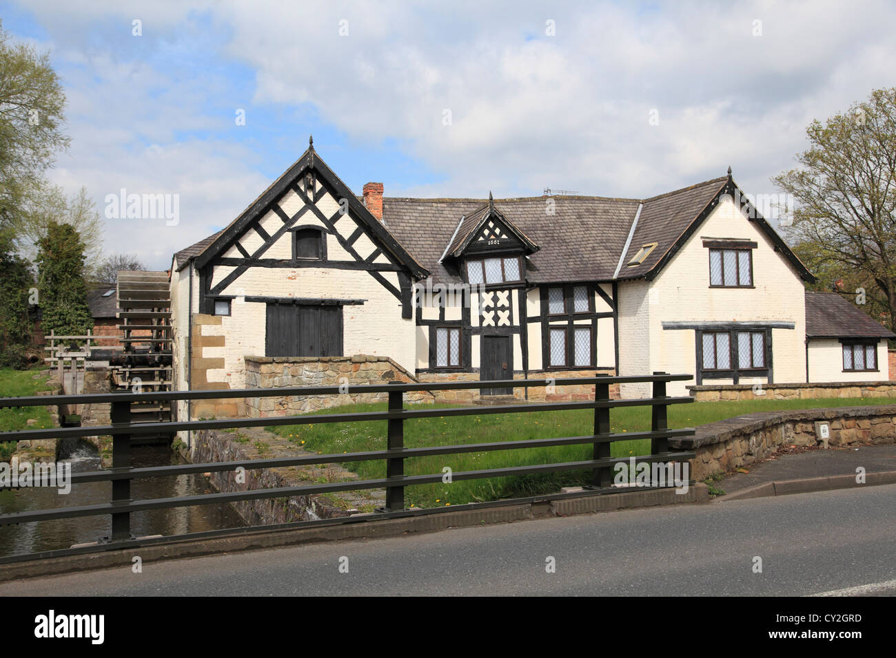 16th Century Rossett Mill, Marford Mill, Wrexham, North Wales, UK Stock