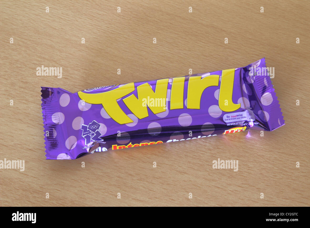 Cadbury's Twirl Chocolate Bar Stock Photo