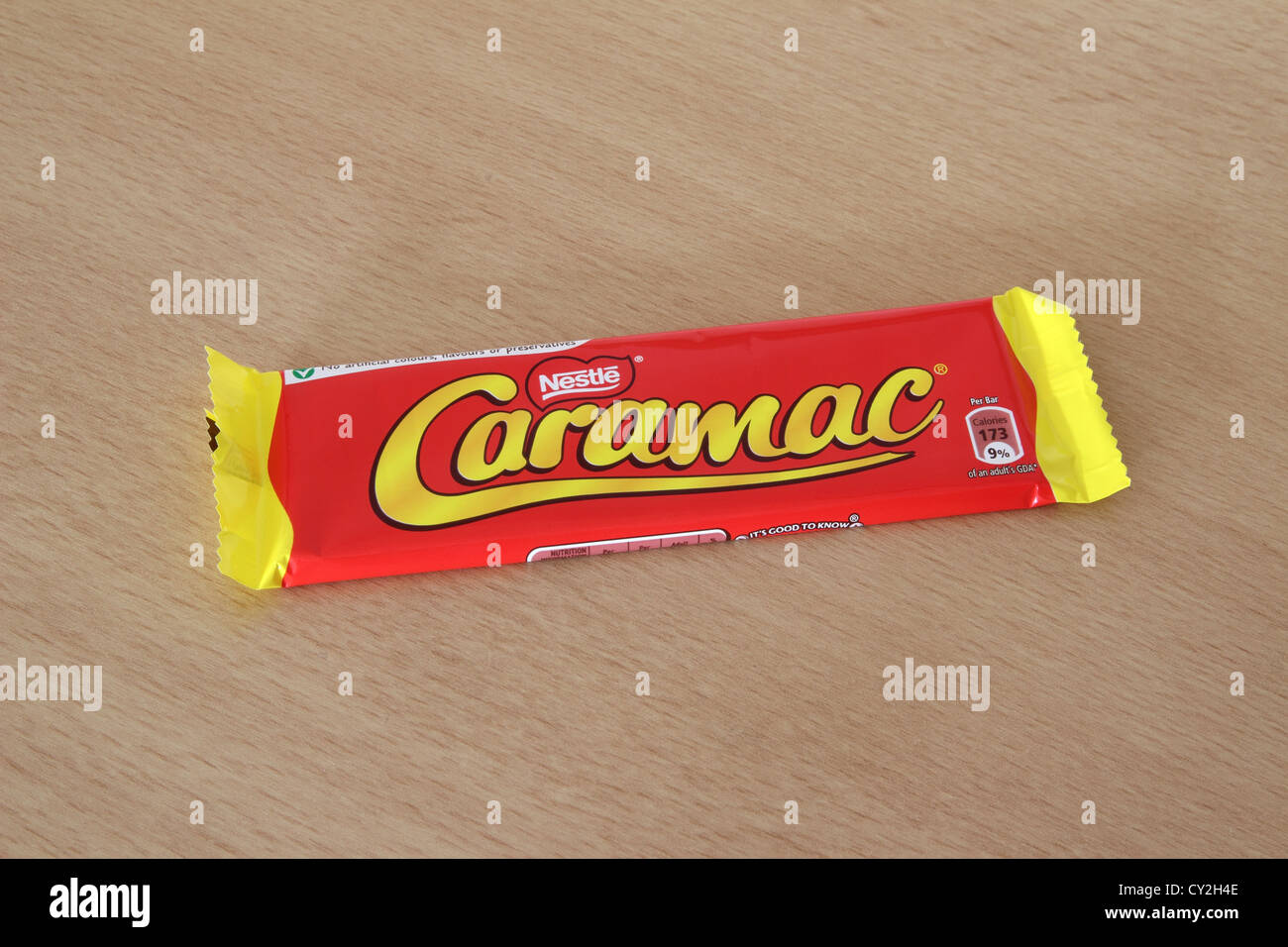 Nestle Caramac Confectionery Bar Stock Photo