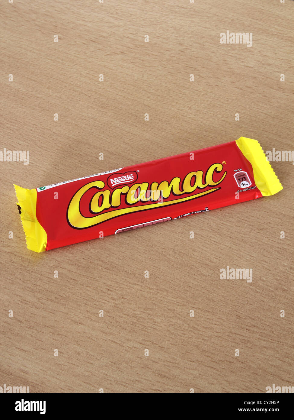 Nestle Caramac Confectionery Bar Stock Photo