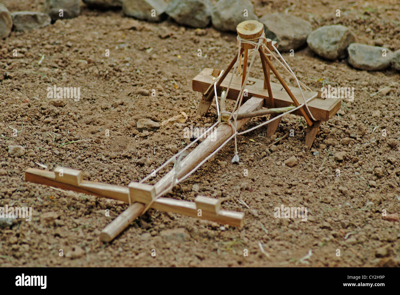 Model of a traditional wooden plough, India Stock Photo 51073954 Alamy