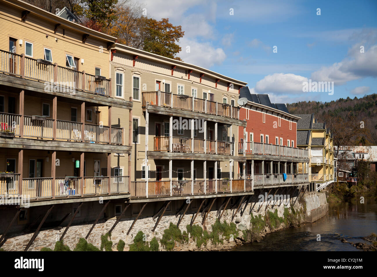 Downtown Montpelier, Vermont, USA Stock Photo