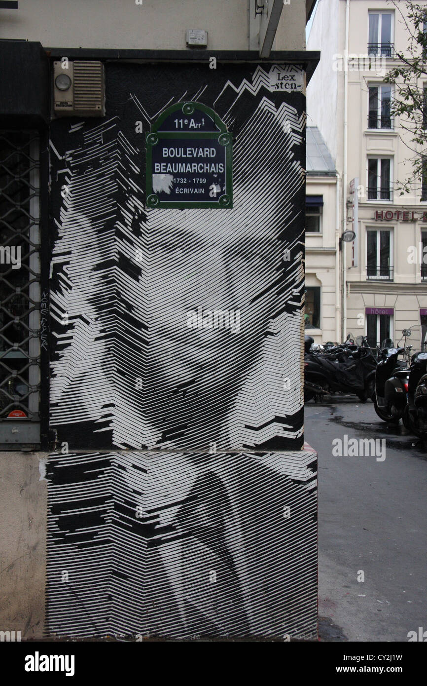 Street Art in PAris Stock Photo Alamy