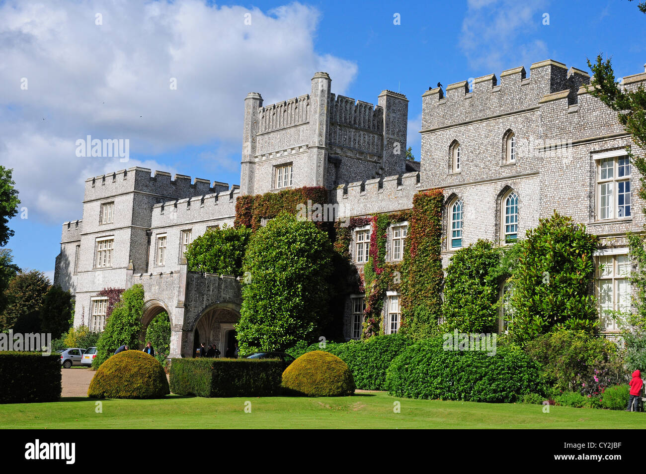Front of West Dean College Stock Photo Alamy