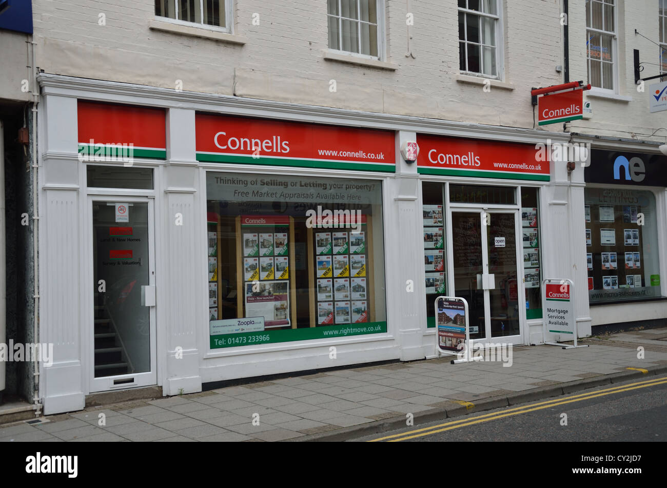 Connells estate agent shop front Stock Photo Alamy