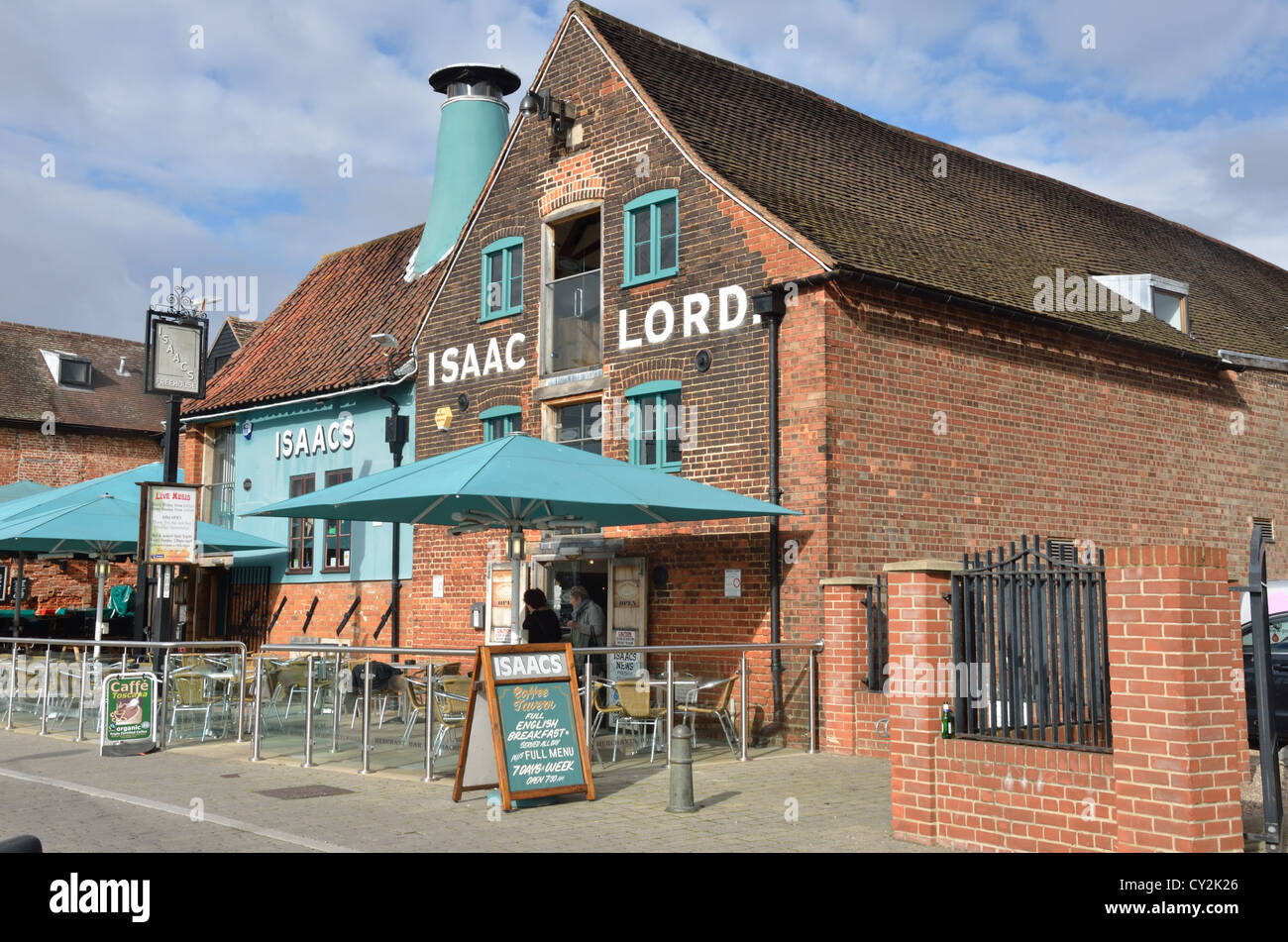 isaac lord cafe ipswich suffolk Stock Photo