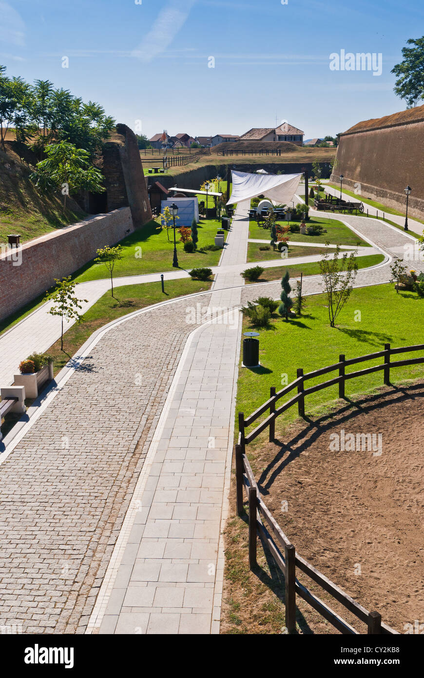 Bastion Citadel of Alba Iulia Stock Photo