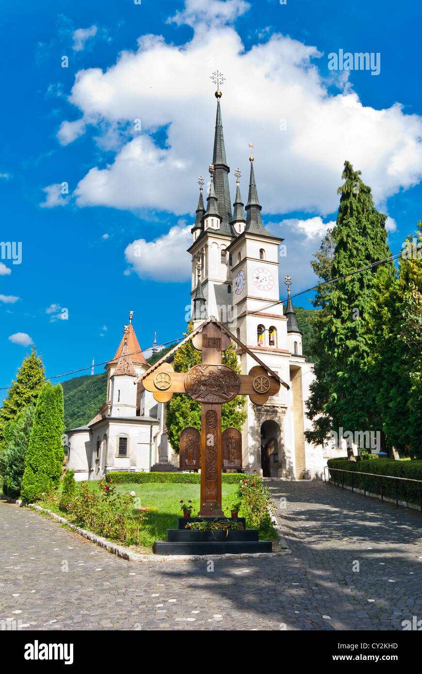 Saint Nicholas Church, Brasov Stock Photo