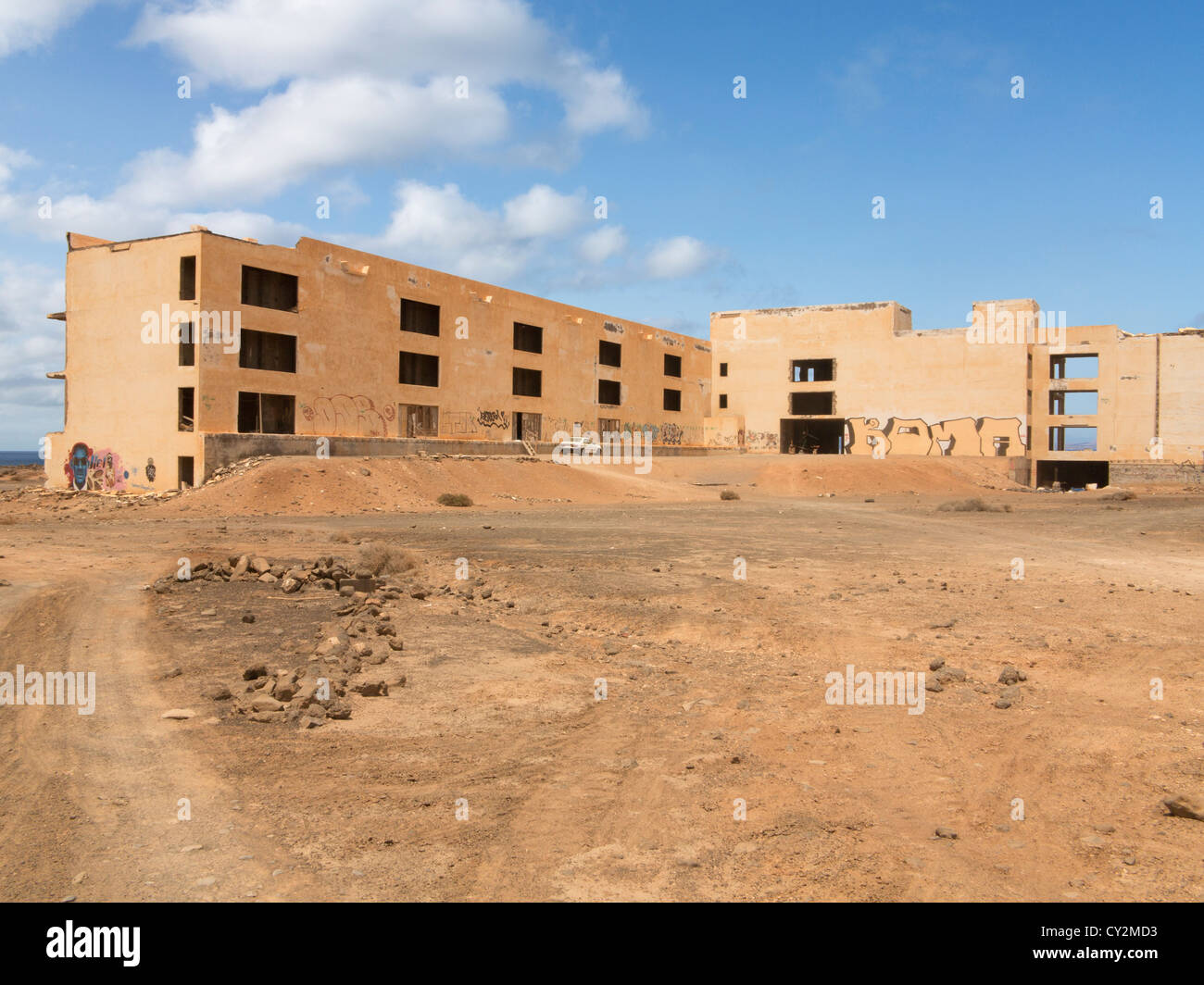 Atlante del Sol derelict hotel, Lanzarote, Canary Islands, example of