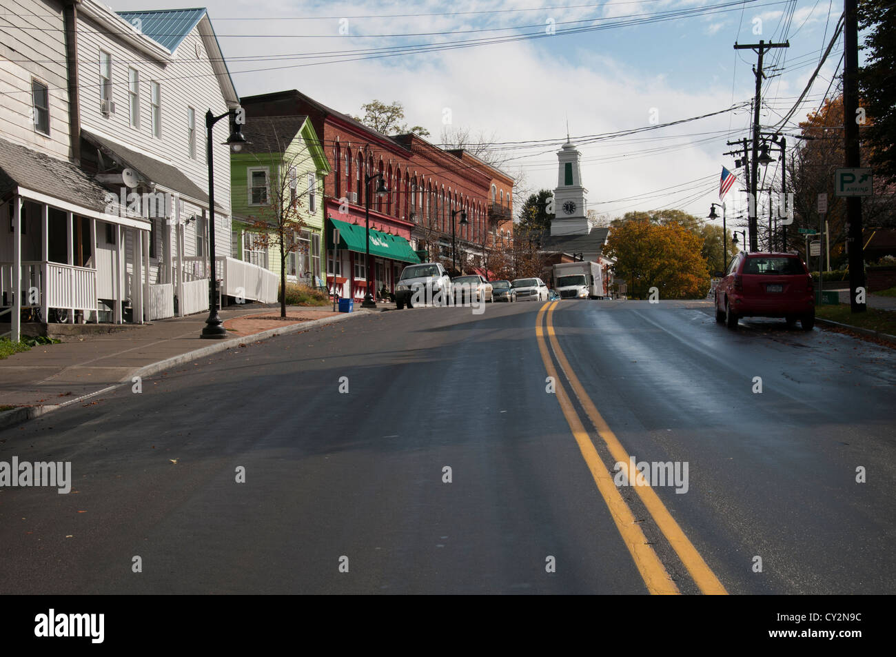 Route96, Trumansburg NY USA Stock Photo Alamy