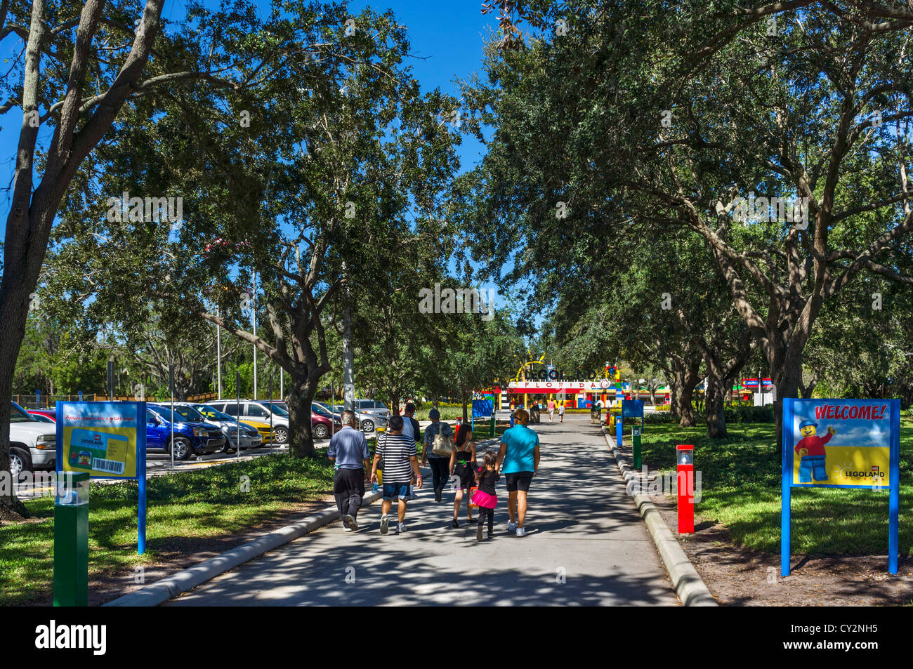 Entrance to Legoland Florida theme park, Winter Haven, Central Florida