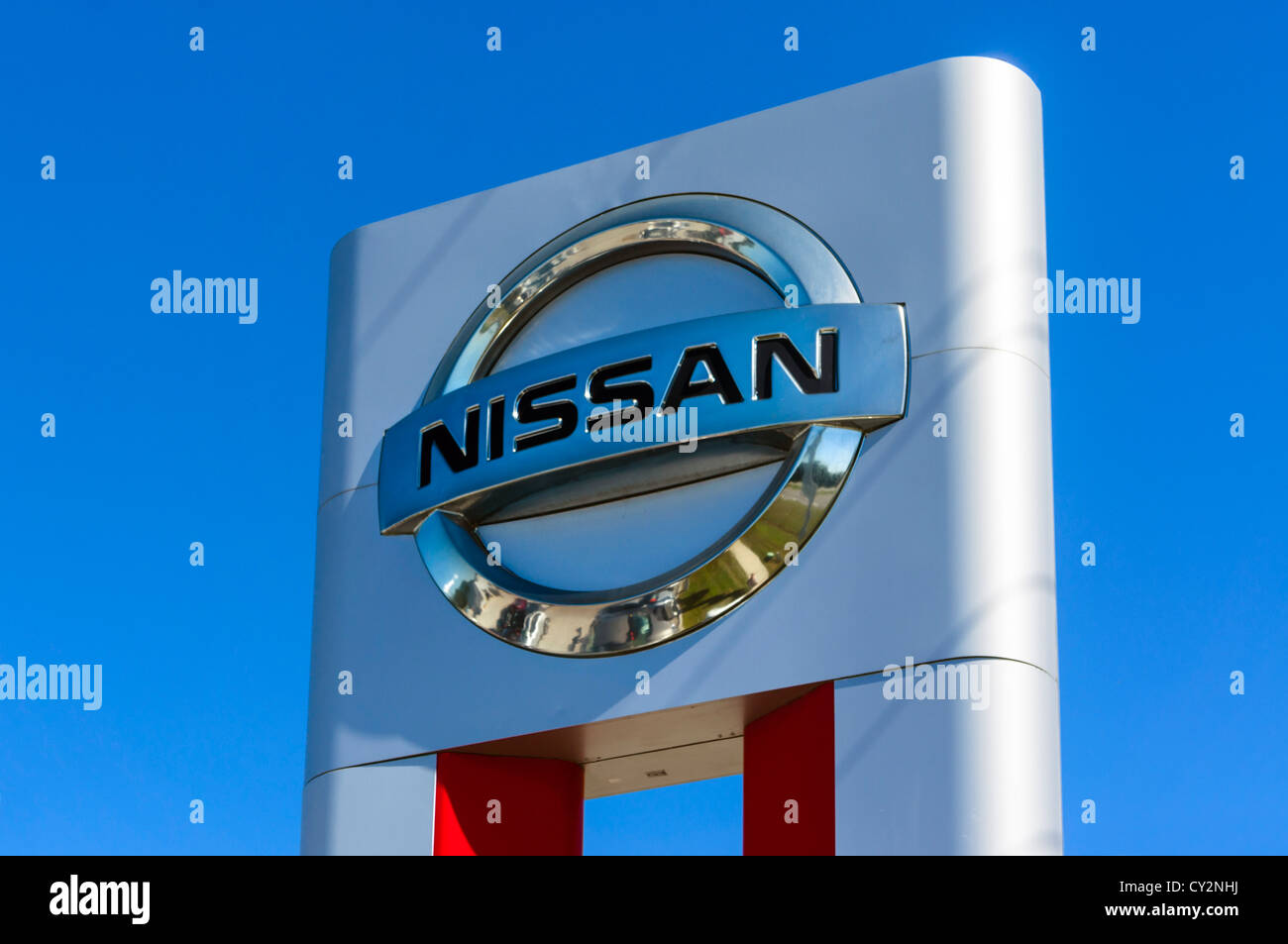 Nissan car dealership, Winter Haven, Central Florida, USA Stock Photo