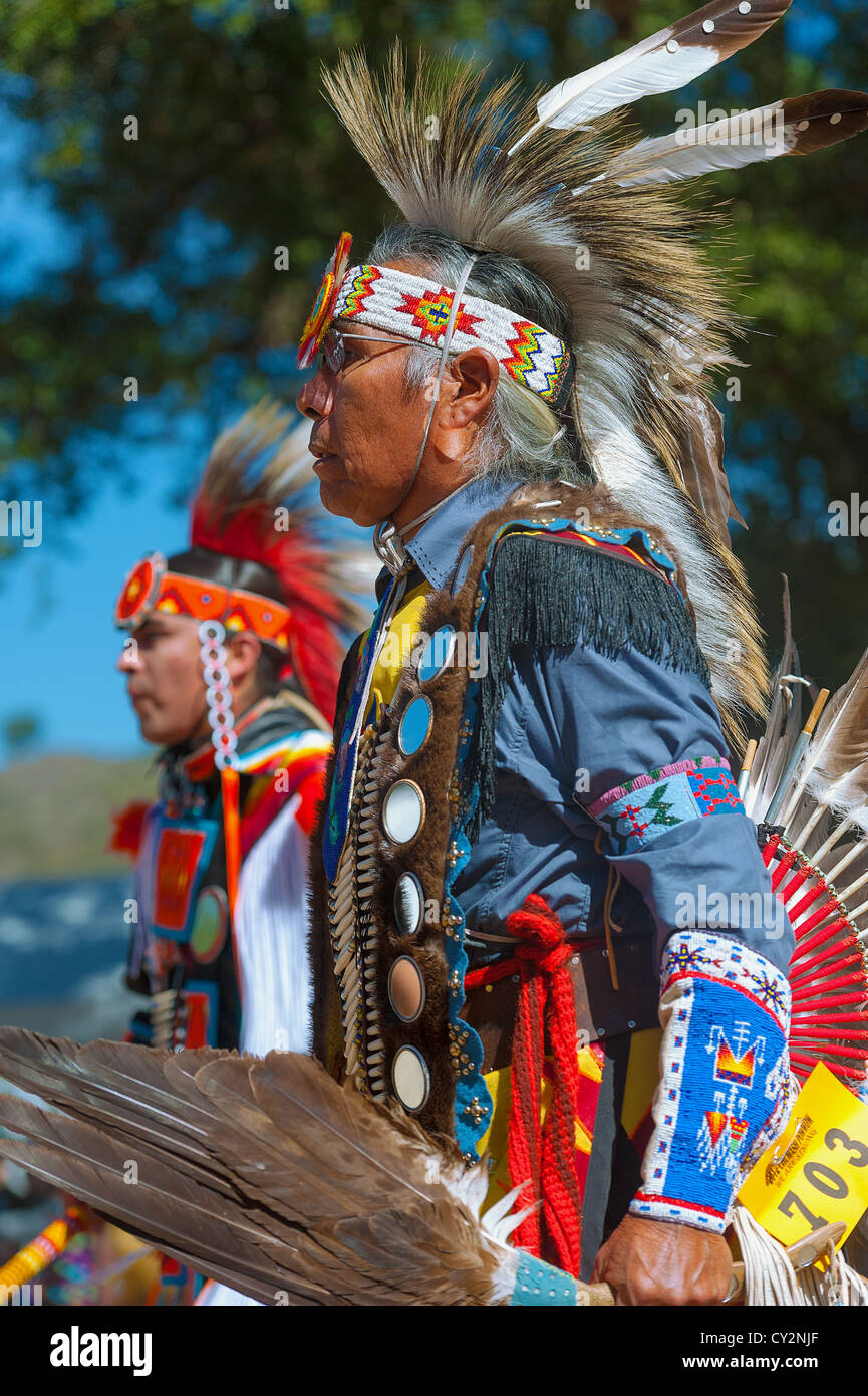 Chumash native American man Stock Photo