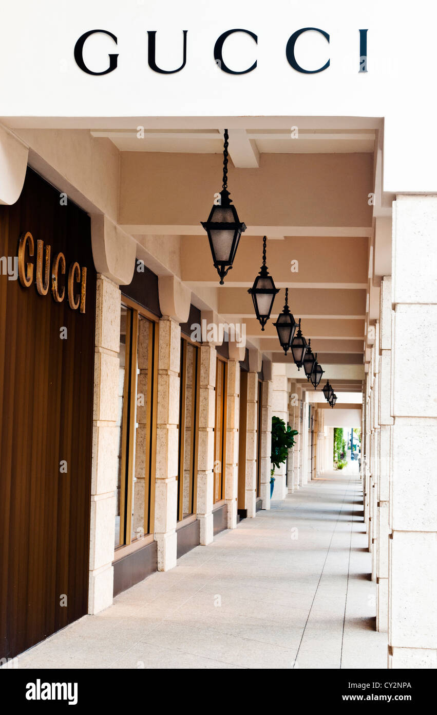 Gucci, 150 Worth Avenue, West Palm Beach, Florida Stock Photo