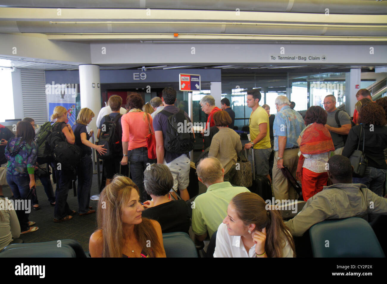Airport Boarding Line