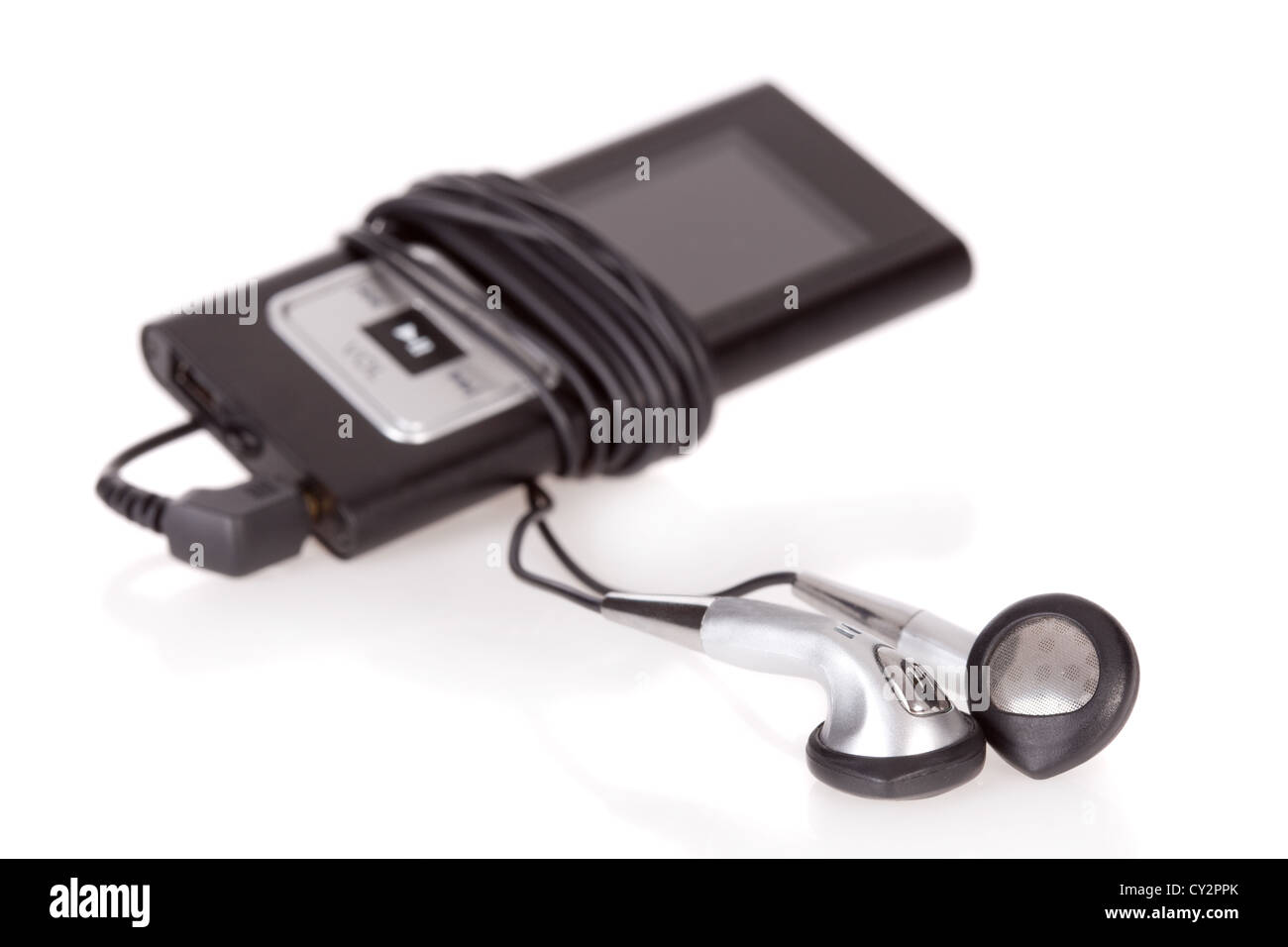 mp4 player isolated on a white background Stock Photo