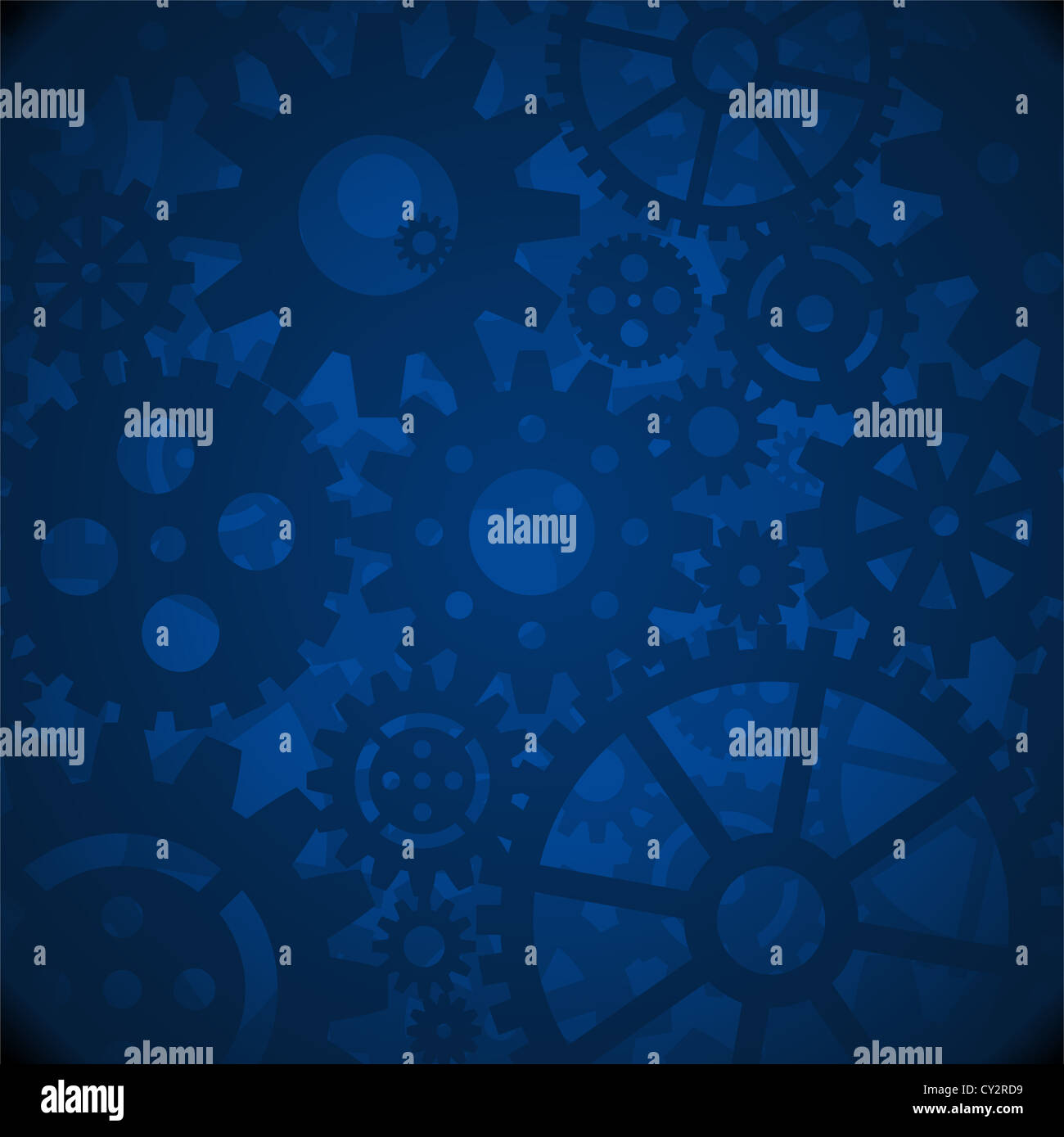 Blue Gears Background Stock Photo Alamy
