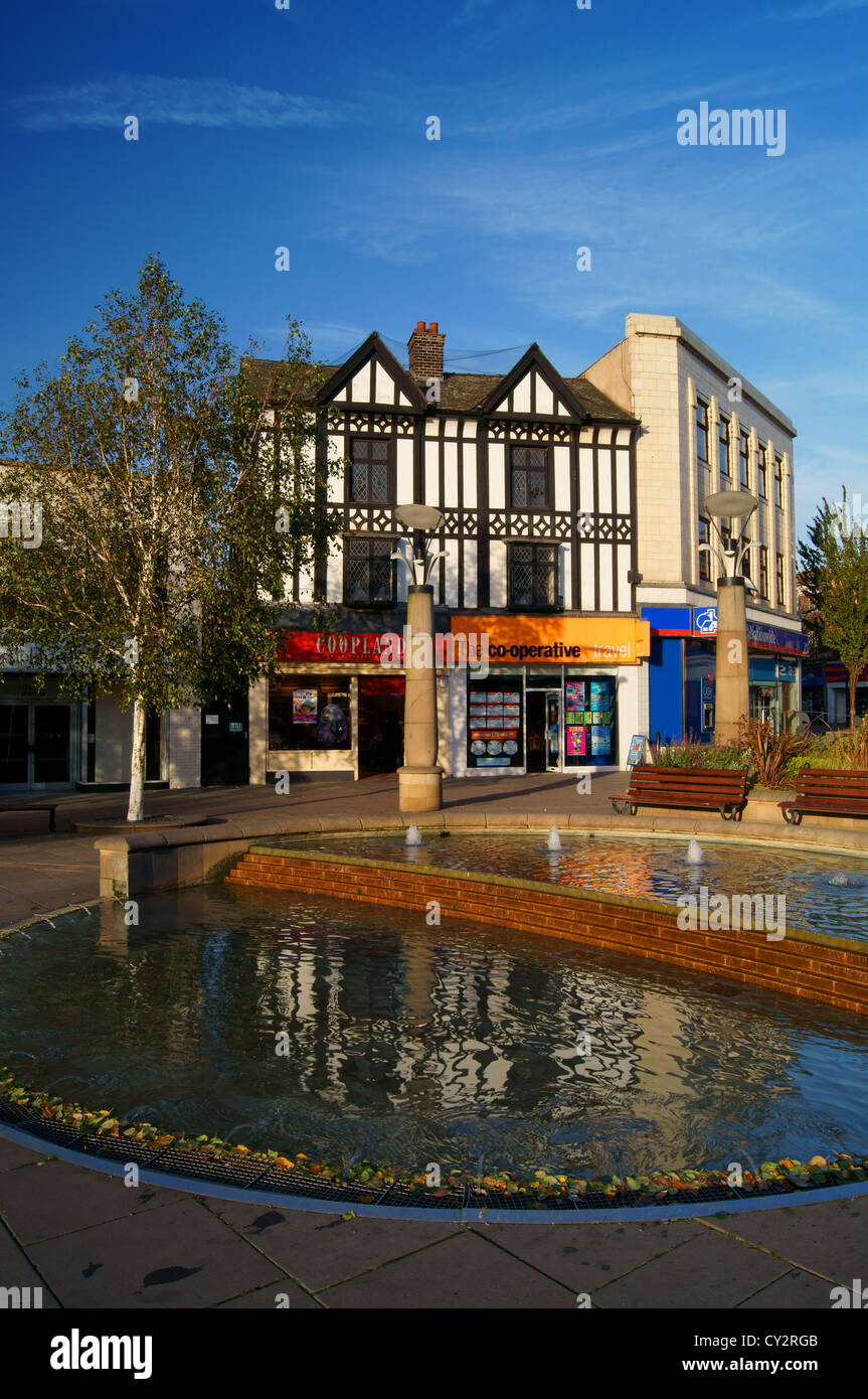 UK,South Yorkshire,Rotherham,Town Centre,All Saints Square Stock Photo