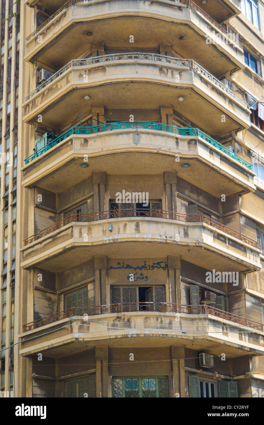 Apartment block in Hamra, Beirut, Lebanon, Middle East Stock Photo Alamy