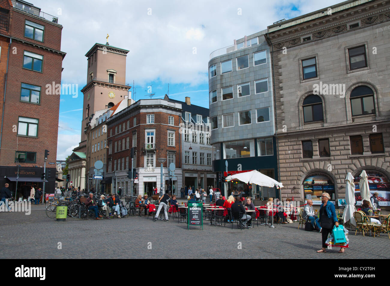 Gammeltorv square central Copenhagen Denmark Europe Stock Photo Alamy