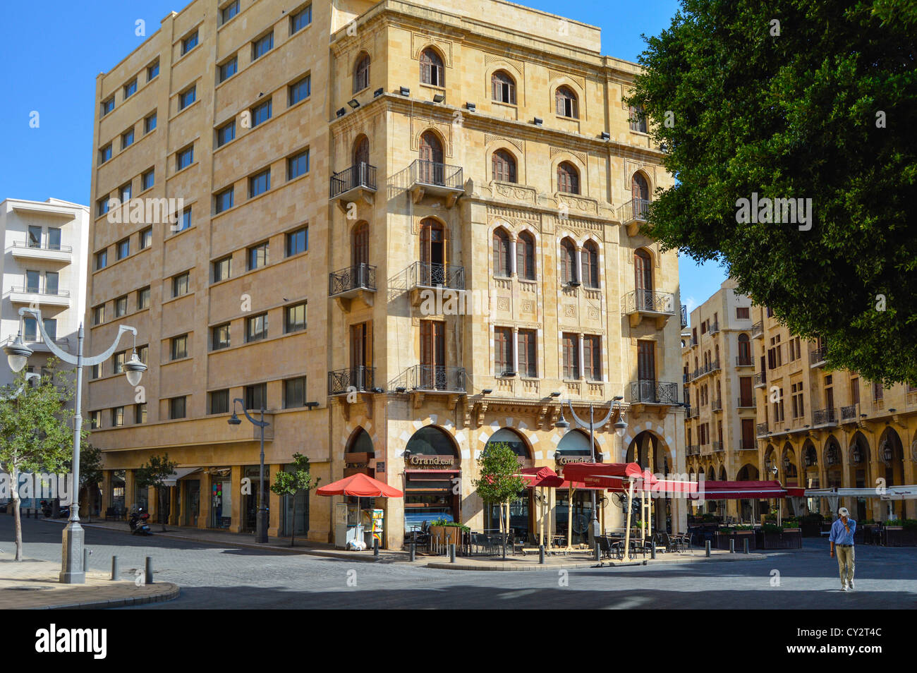 Grand Café Downtown Beirut, Lebanon, Middle East Stock Photo