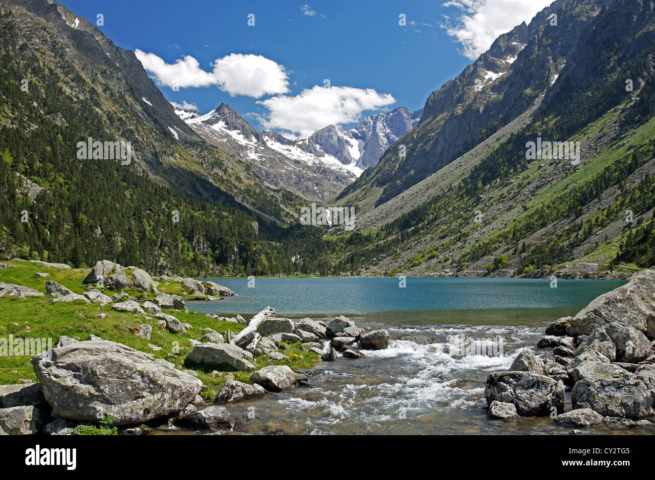 Lac de Gaube Stock Photo