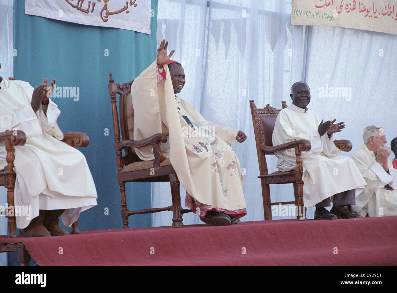 The Catholic Community In The Archdiocese Of Khartoum Under The Stock Photo Alamy