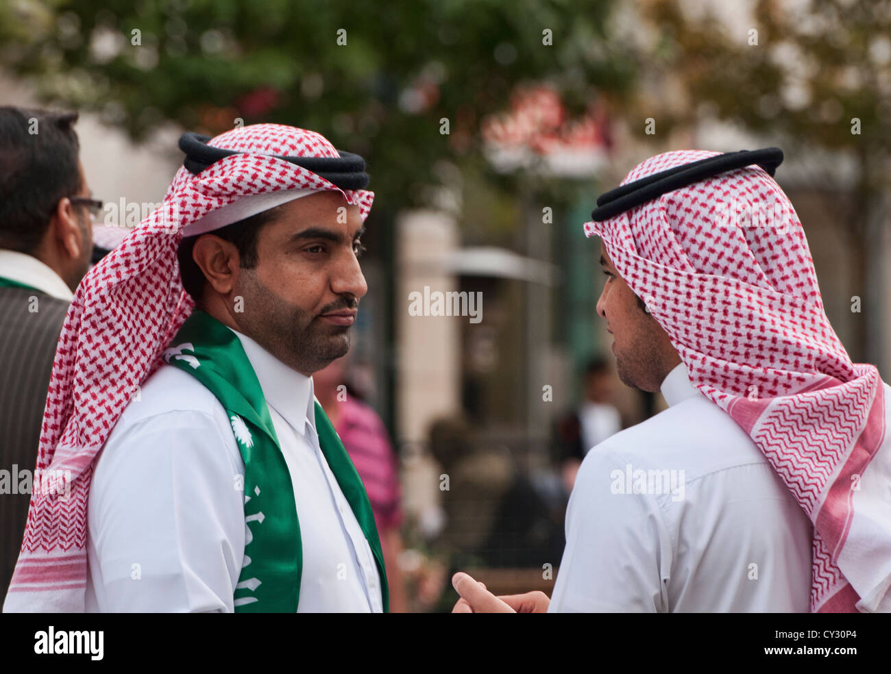 two Saudi Arabian men Stock Photo