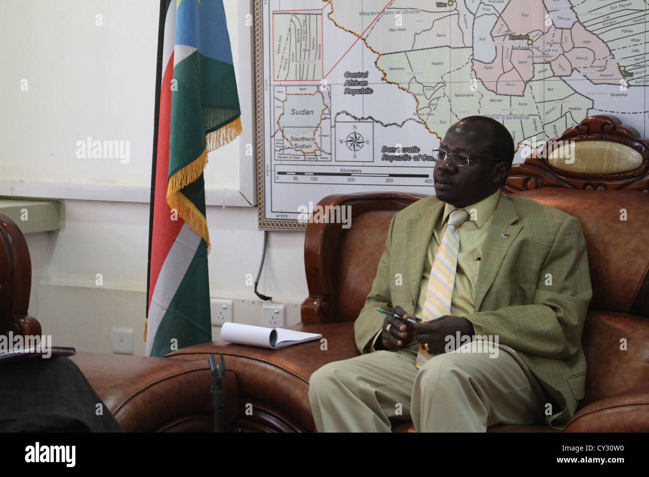 Dr. Cirino Hiteng Ofuho, Minister of Culture, Youth and Sports in the Republic of South Sudan. Stock Photo