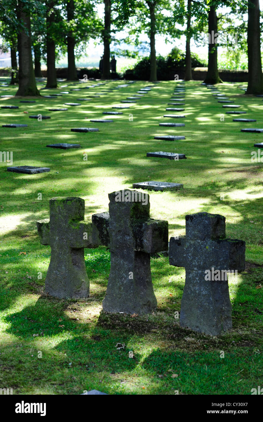 FLANDERS. Langemark German War Cemetery. Stock Photo
