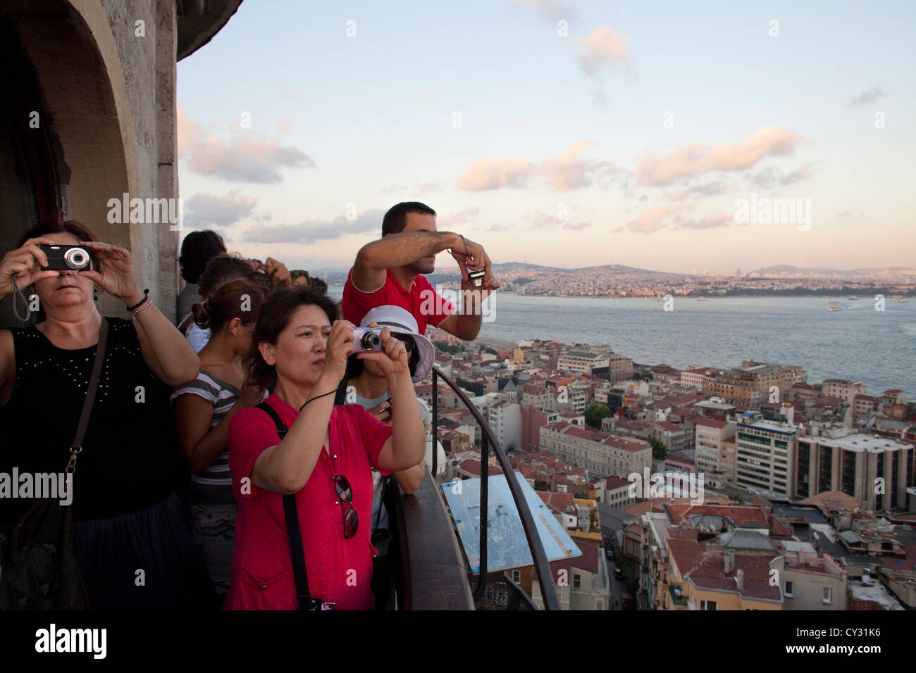 view from the Galata tower, Istanbul Stock Photo