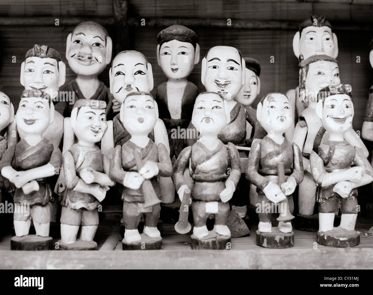 Water puppets in the Old City of Hanoi in Vietnam in Far East Southeast Asia. Puppet Doll