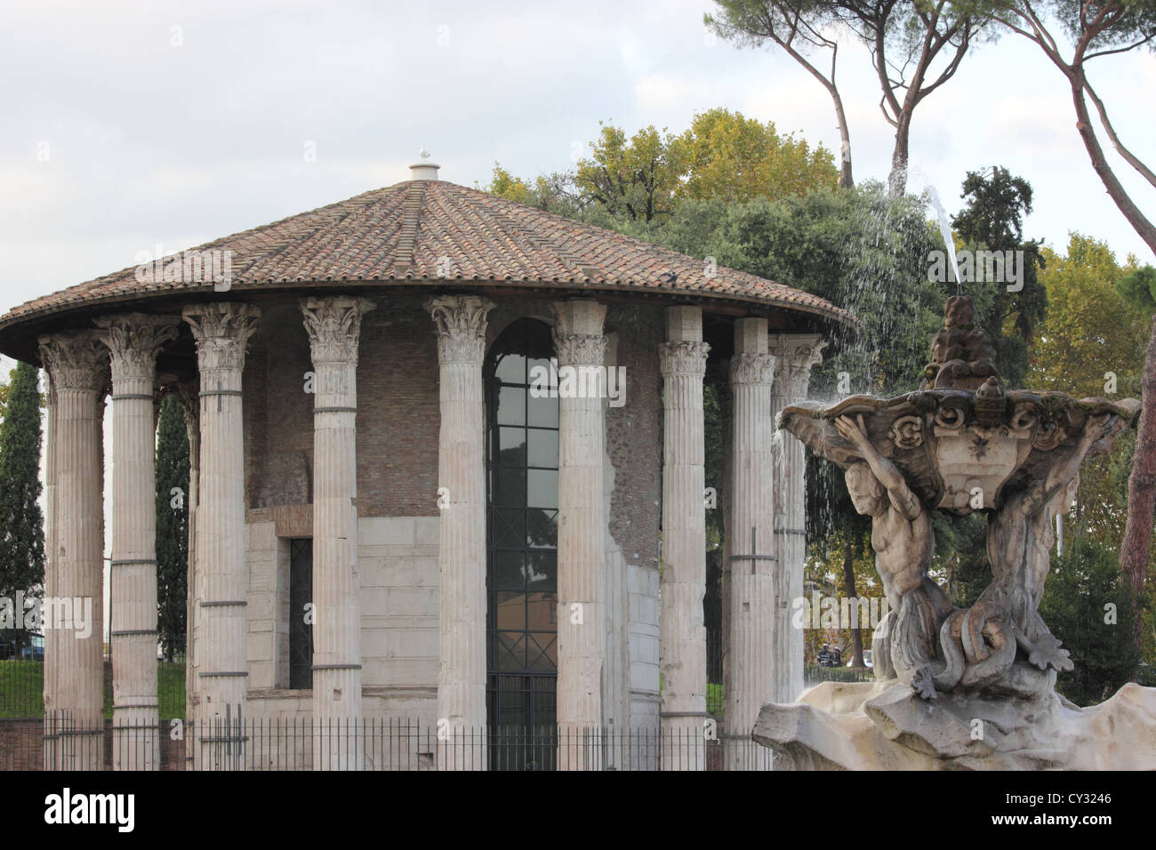Tempio di Vesta Rome, Italy, travel, photoarkive Stock Photo - Alamy