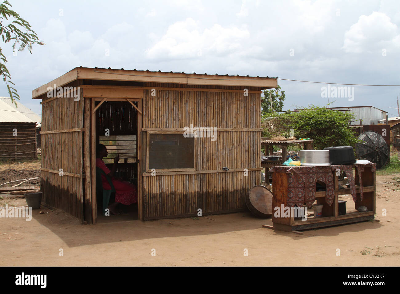 Outdoor kitchen in a house in Juba, South Sudan Stock Photo Alamy