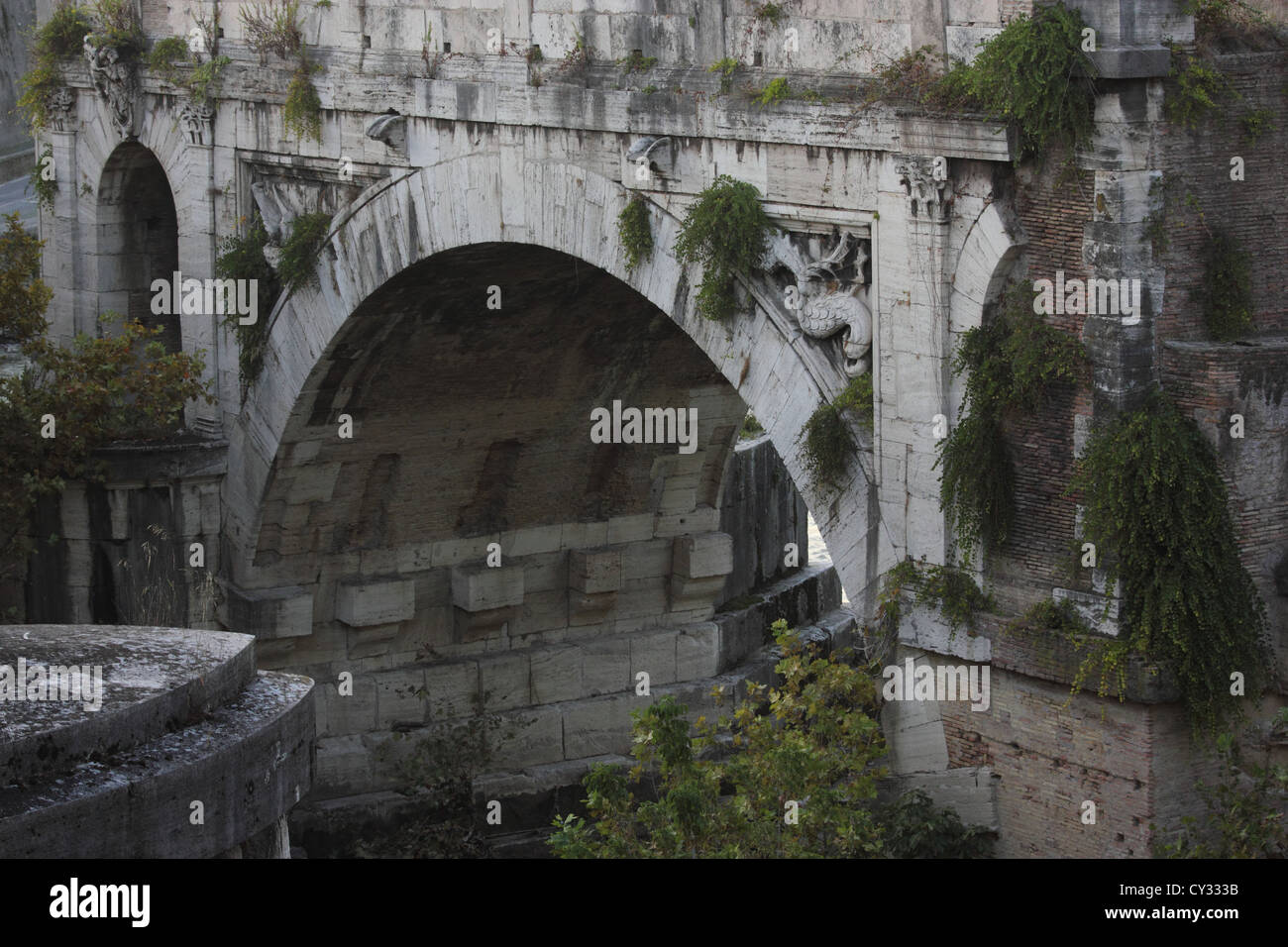 beautiful bridge on the Tevere river, Roma, Rome, Italy, photoarkive Stock Photo