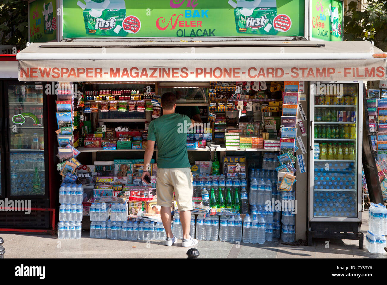 kiosk in old town istanbul Stock Photo