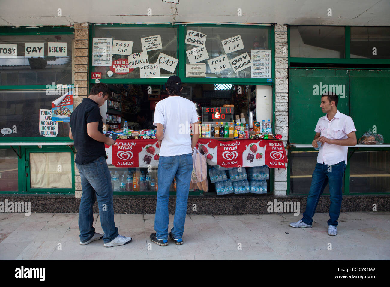 kiosk in old town istanbul Stock Photo