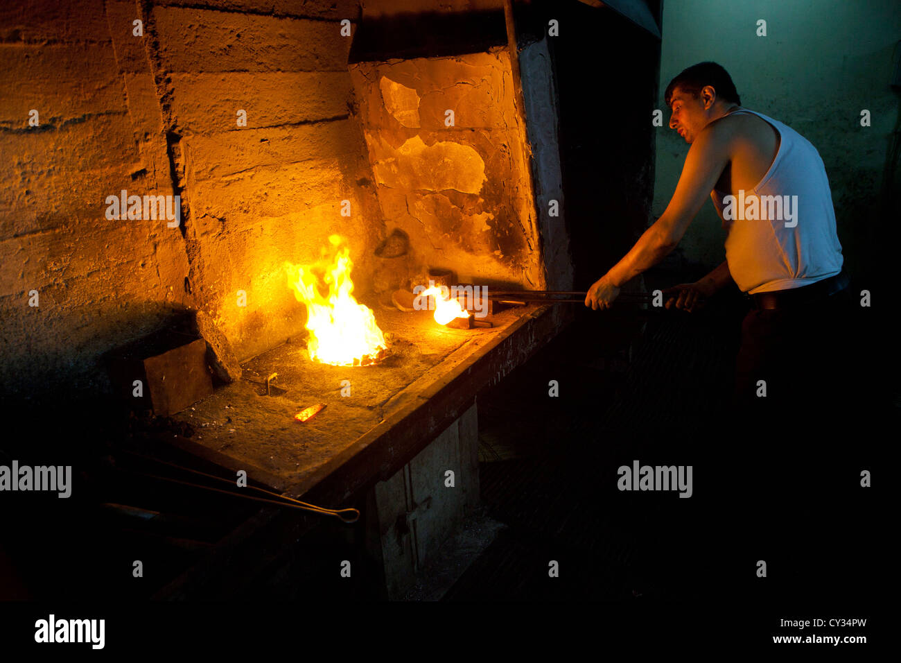 blacksmith in Istanbul Stock Photo