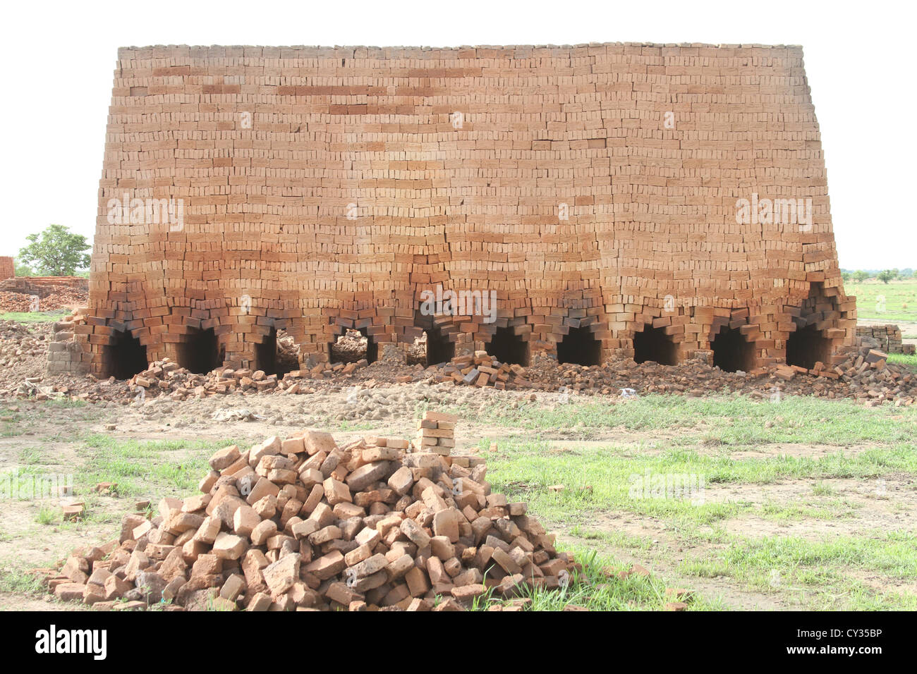 Brick Factory in Wau, Western Bahr El Ghazal state, South Sudan Stock Photo