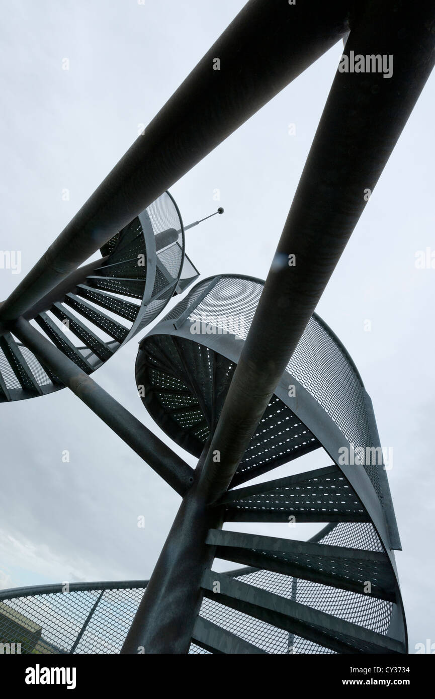 Stairs near Lelystad airport in Lelystad, Netherlands Stock Photo