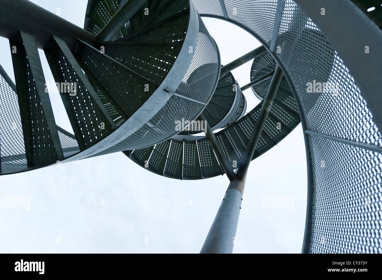 Stairs near Lelystad airport in Lelystad, Netherlands Stock Photo